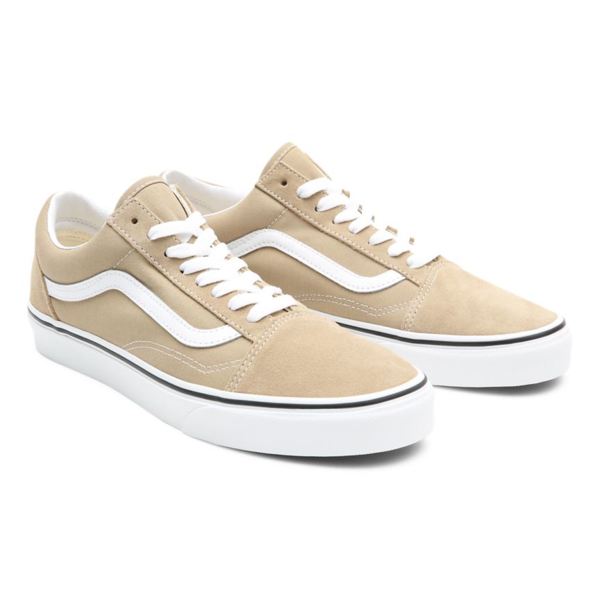 Beige Vans Old Skool Shoes | VN983Z7IP68