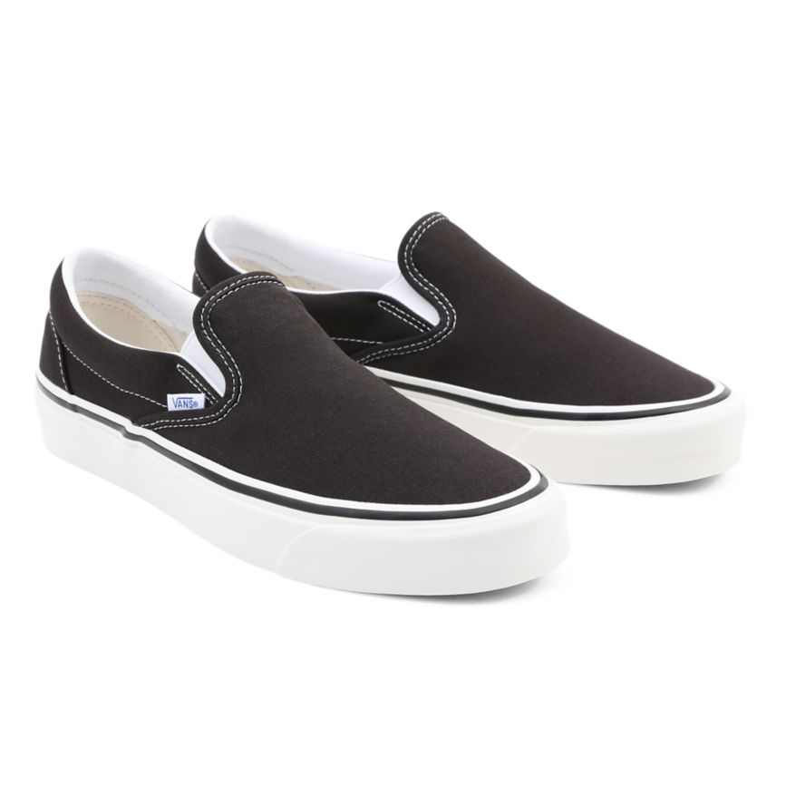 Black Vans Anaheim Factory Classic Slip-On 98 DX Shoes | VN445F1ZD95