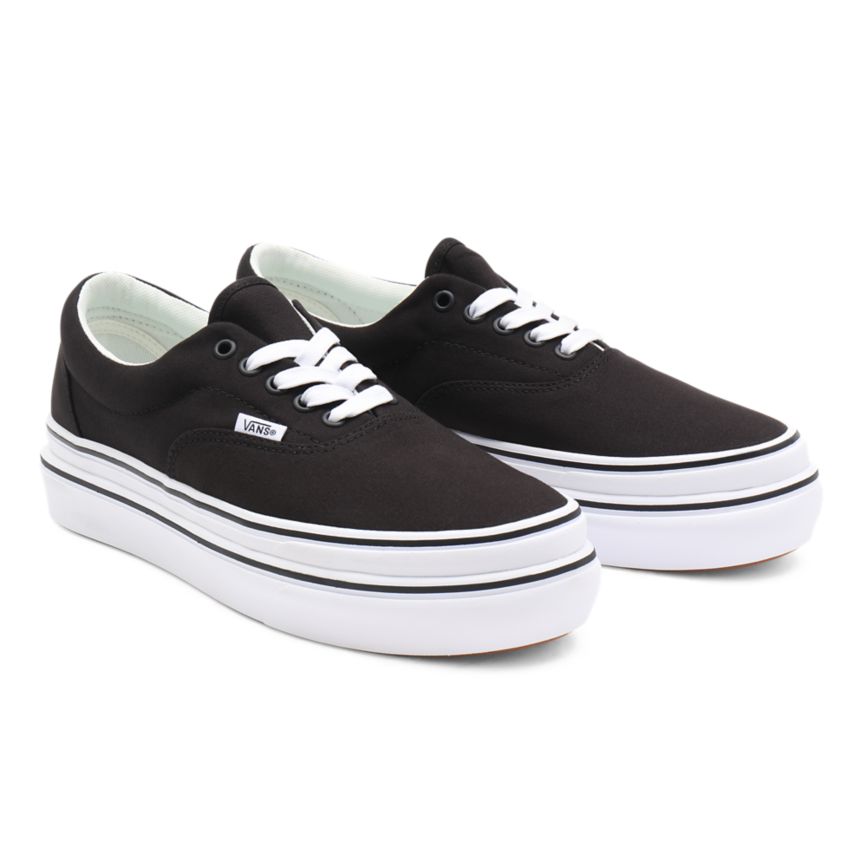 Black Vans Canvas Super ComfyCush Era Shoes | VN868N4XM52