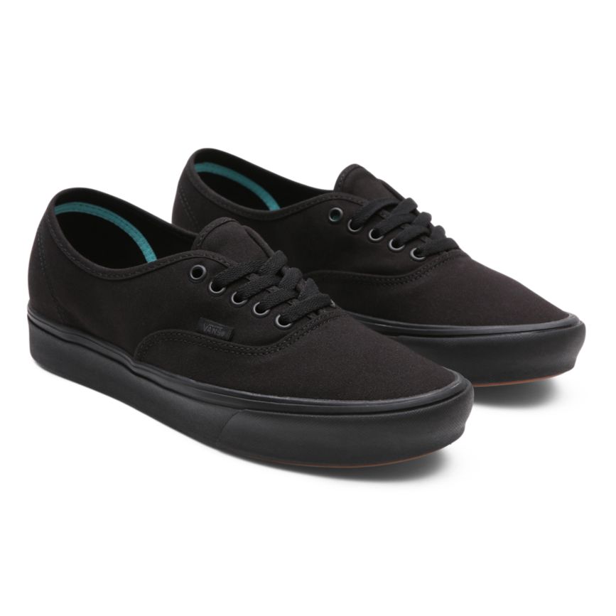 Black Vans Classic ComfyCush Authentic Shoes | VN098J8DJ58