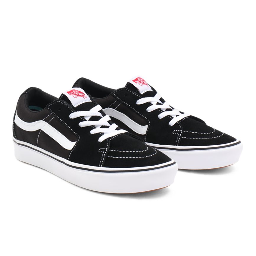 Black Vans Classic ComfyCush Sk8-Low Shoes | VN912J5ZG27