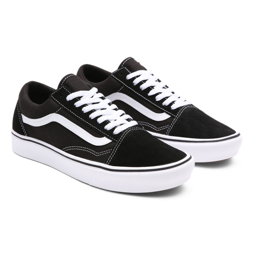 Black Vans Comfycush Old Skool Shoes | VN007O5MB22