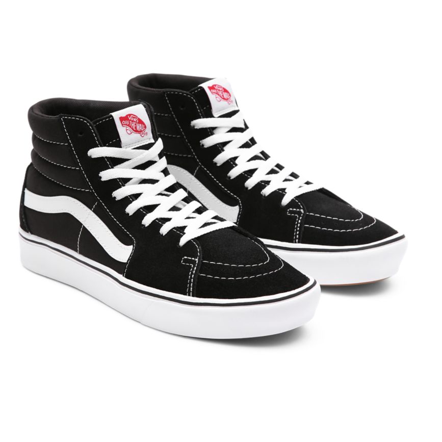 Black Vans Comfycush Sk8-Hi Shoes | VN091I1KE71