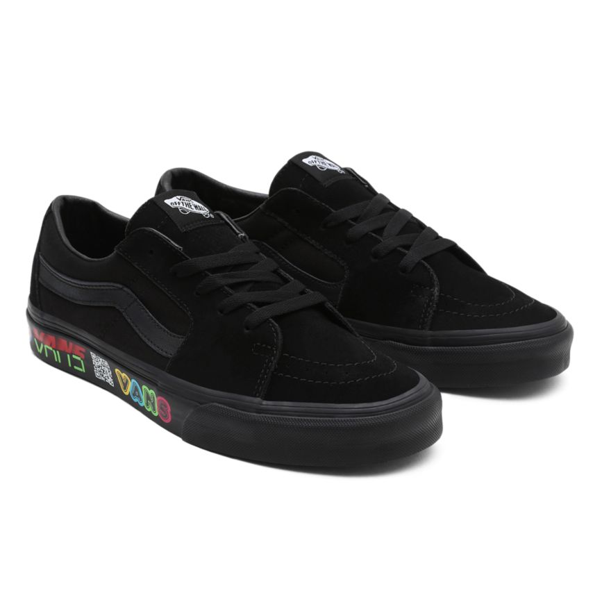 Black Vans Disruptive SK8-Low Shoes | VN424J9VF60