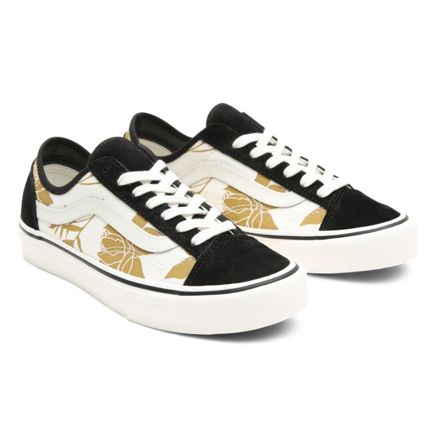 Black Vans Island Floral Style 36 Decon SF Shoes | VN480S3LN54