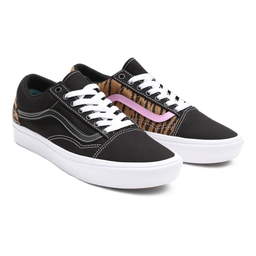 Black Vans Le Tigre ComfyCush Old Skool Shoes | VN605H6DA58