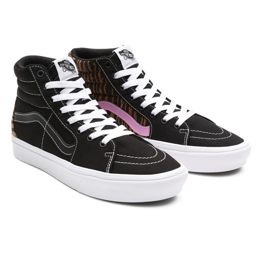 Black Vans Le Tigre ComfyCush SK8-Hi Shoes | VN178K5EX98
