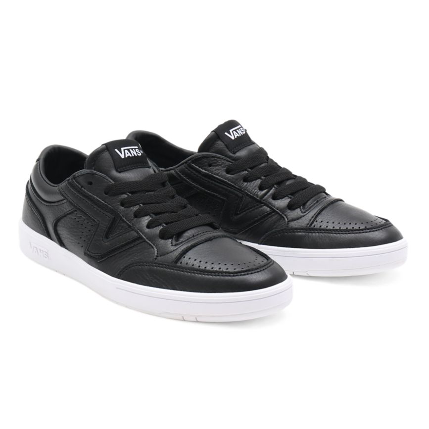Black Vans Leather Lowland CC Shoes | VN285B9PJ09