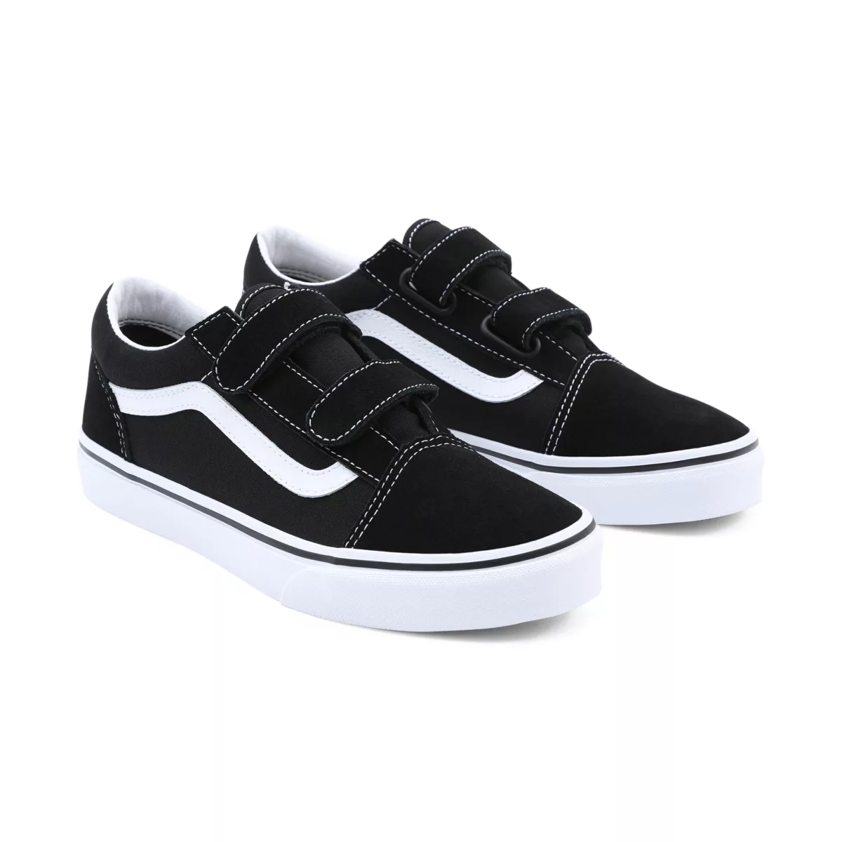 Black Vans Old Skool V Shoes | VN222X4FY26