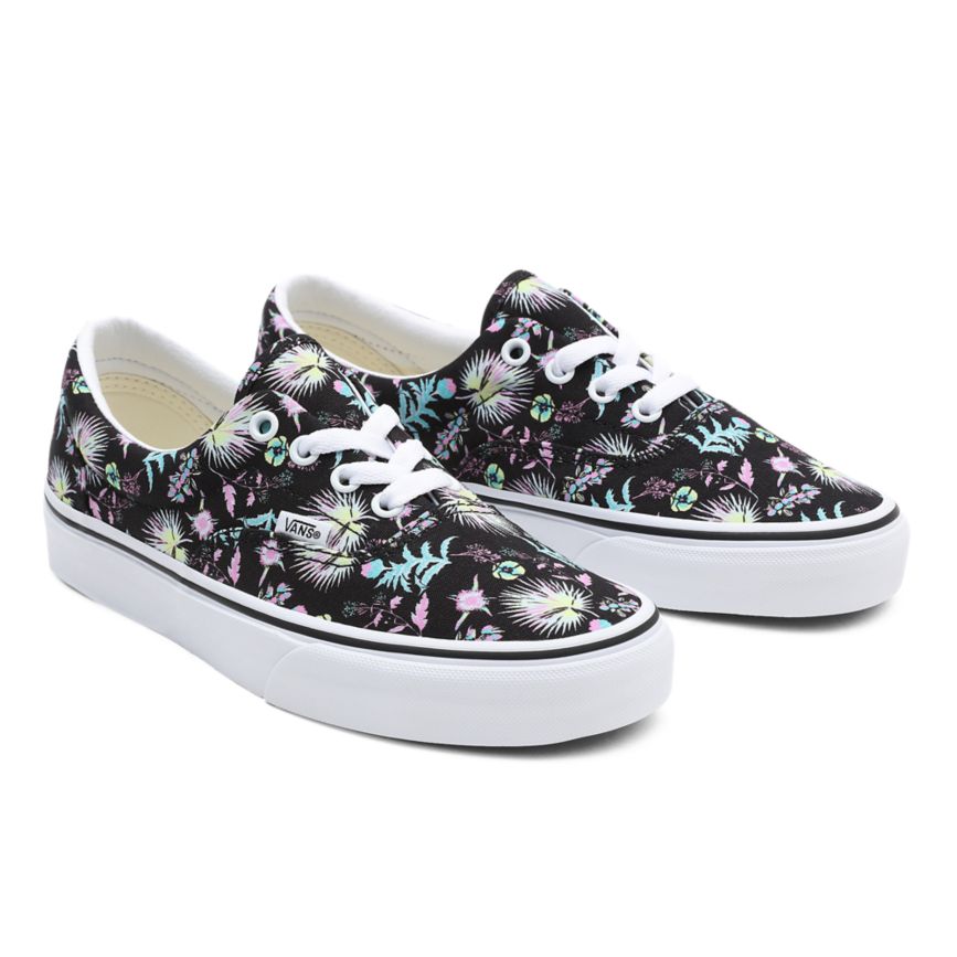 Black Vans Paradise Floral Era Shoes | VN924A0GU69