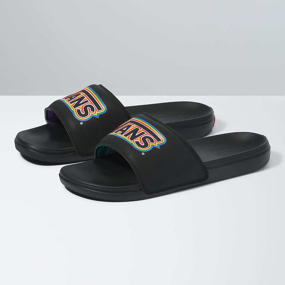 Black Vans Pride La Costa Slide-On | VN152X1LL02