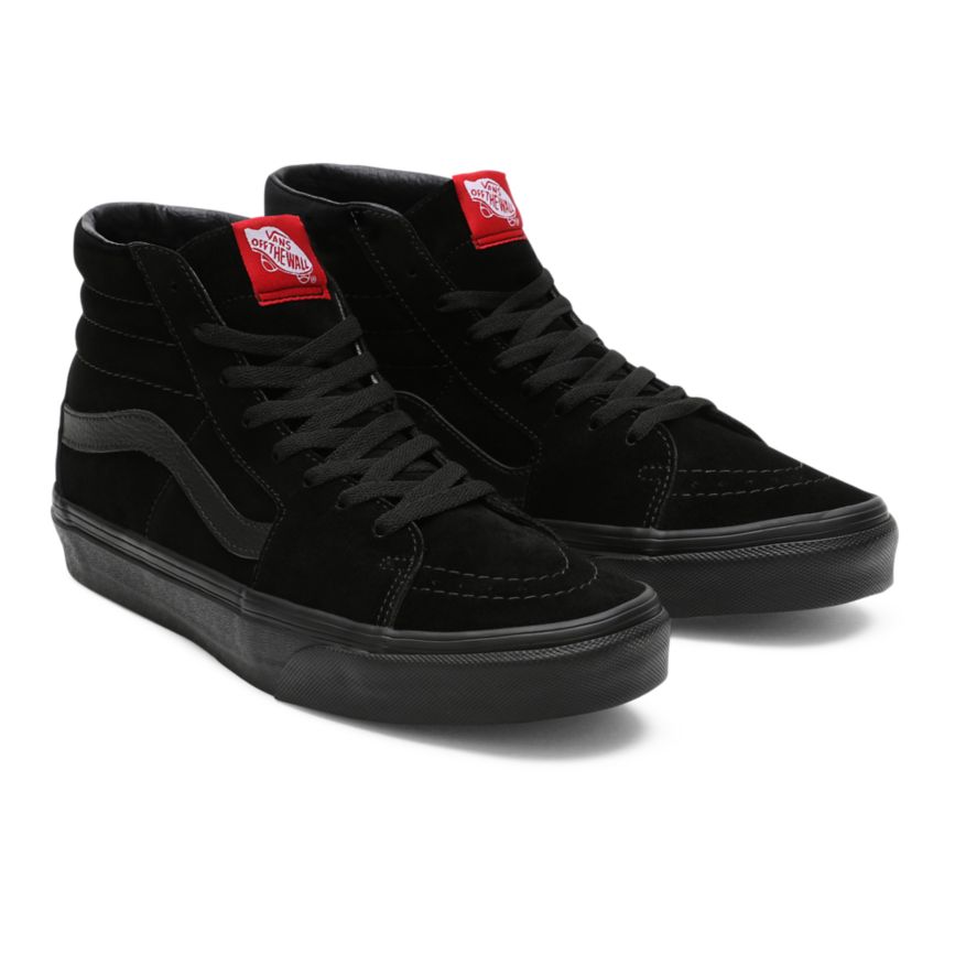 Black Vans Sk8-Hi Shoes | VN507M3HP10