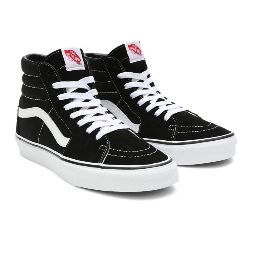 Black Vans Sk8-Hi Shoes | VN639V2DF74
