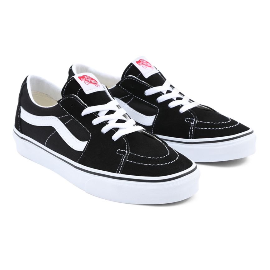 Black Vans Sk8-Low Shoes | VN804N6NU75