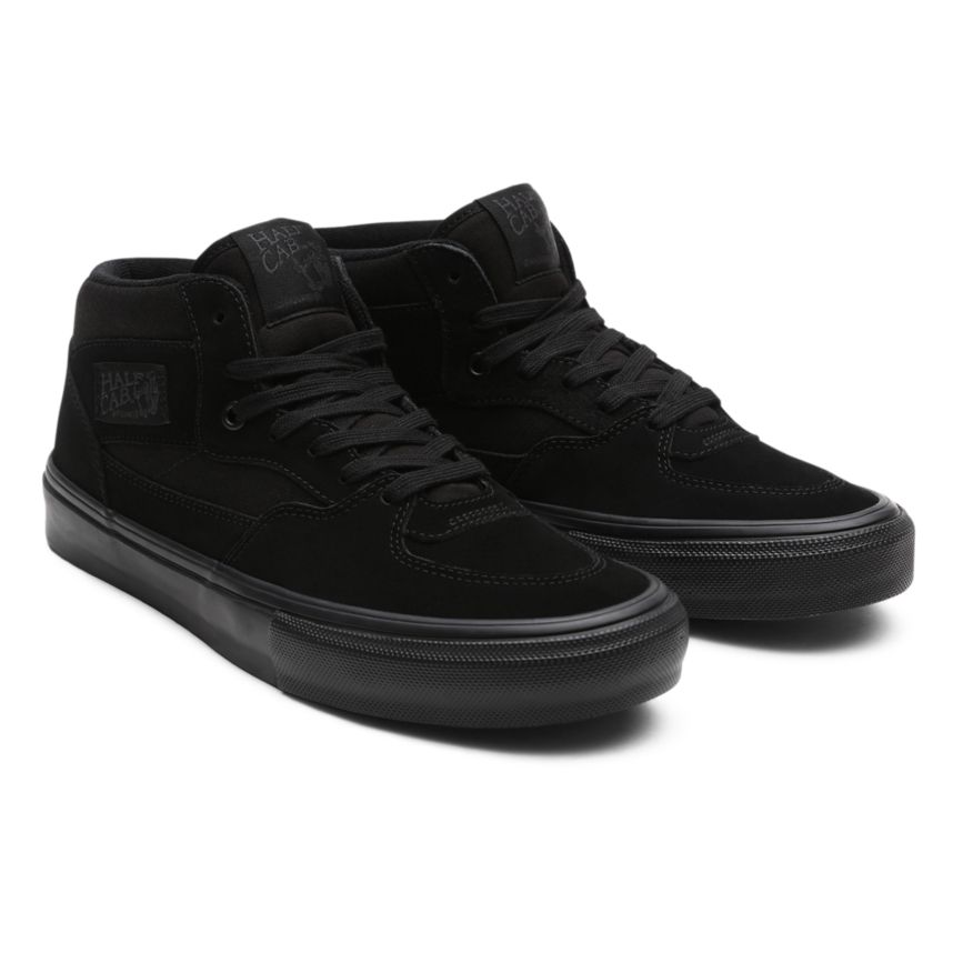 Black Vans Skate Half Cab Shoes | VN406O0BH15
