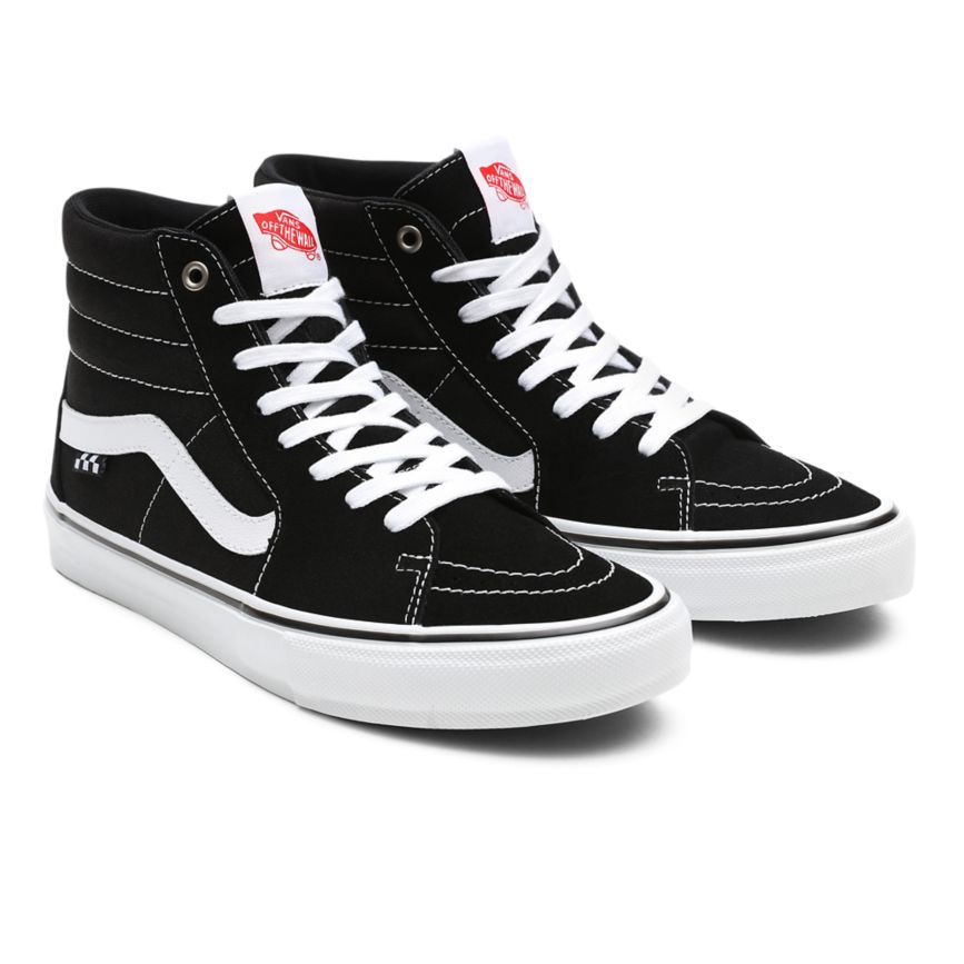 Black Vans Skate SK8-Hi Shoes | VN019N6OW70