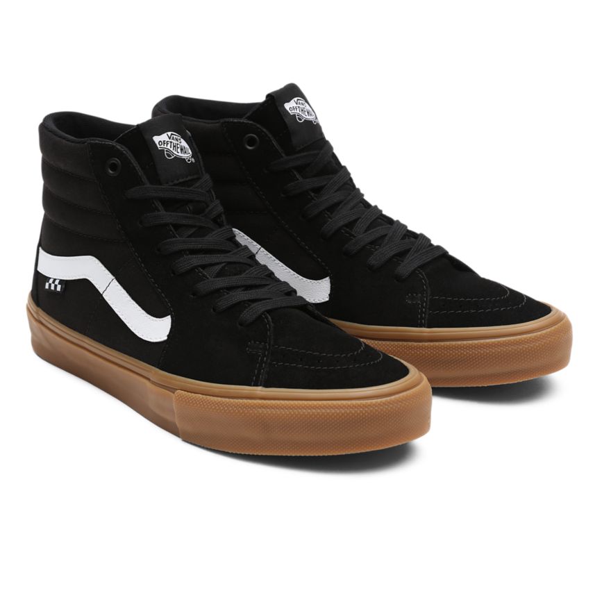 Black Vans Skate SK8-Hi Shoes | VN632V3UU60