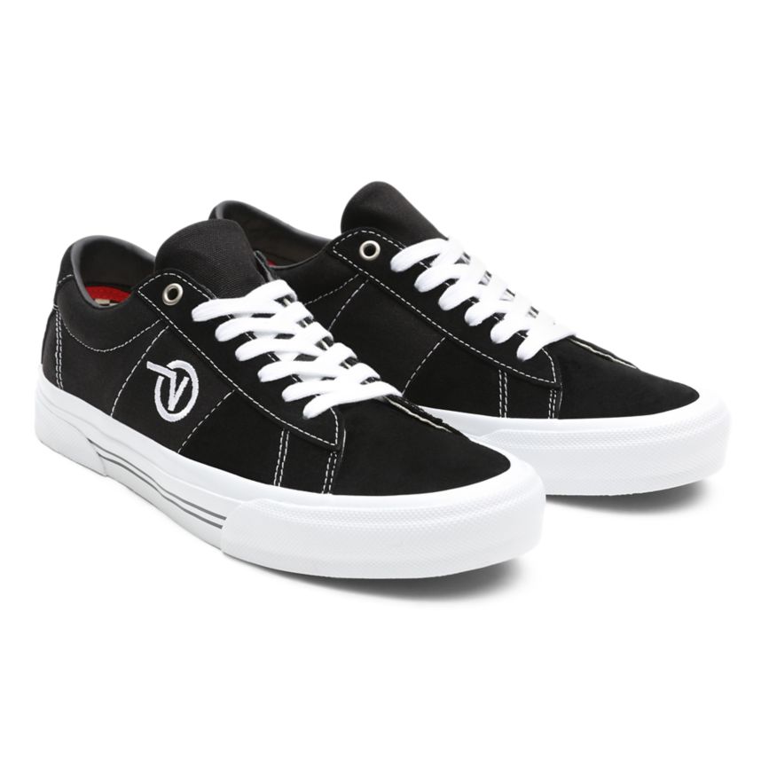 Black Vans Skate Sid Shoes | VN829H3LW86