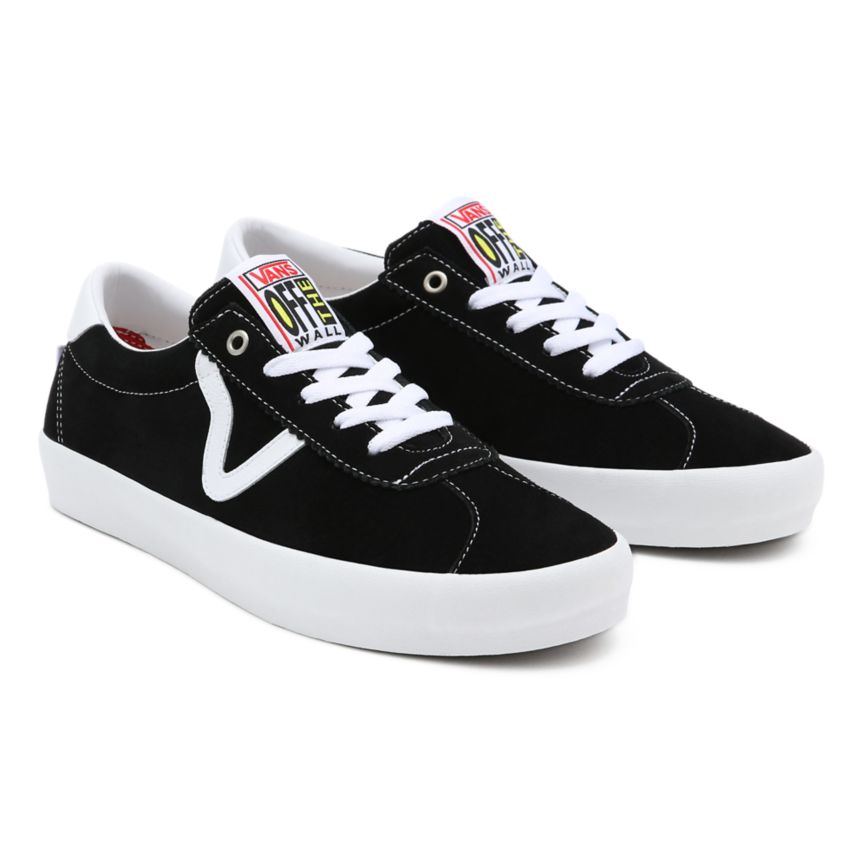 Black Vans Skate Sport Shoes | VN639J8LT98