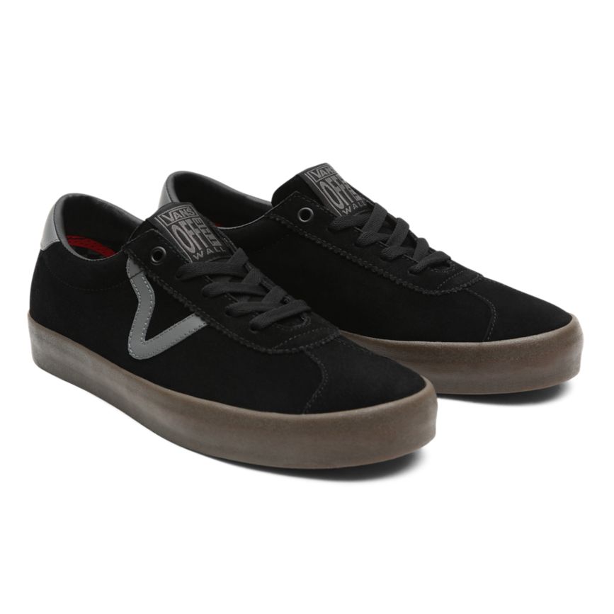 Black Vans Skate Sport Shoes | VN830O0GN26
