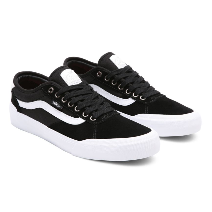 Black Vans Suede Canvas Chima Pro 2 Shoes | VN881B7DV95