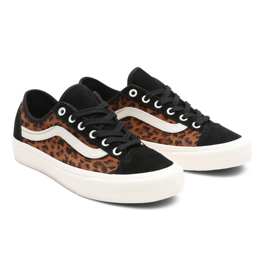 Black Vans Suede Leopard Style 36 Decon SF Shoes | VN838L9BZ82