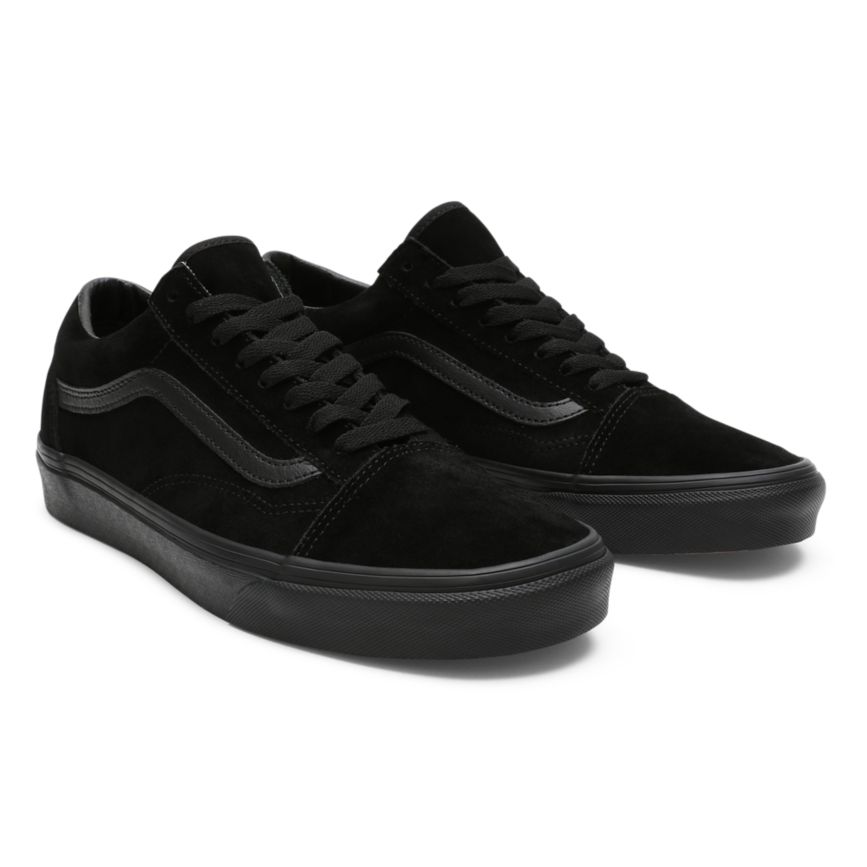 Black Vans Suede Old Skool Shoes | VN434Z4XH81