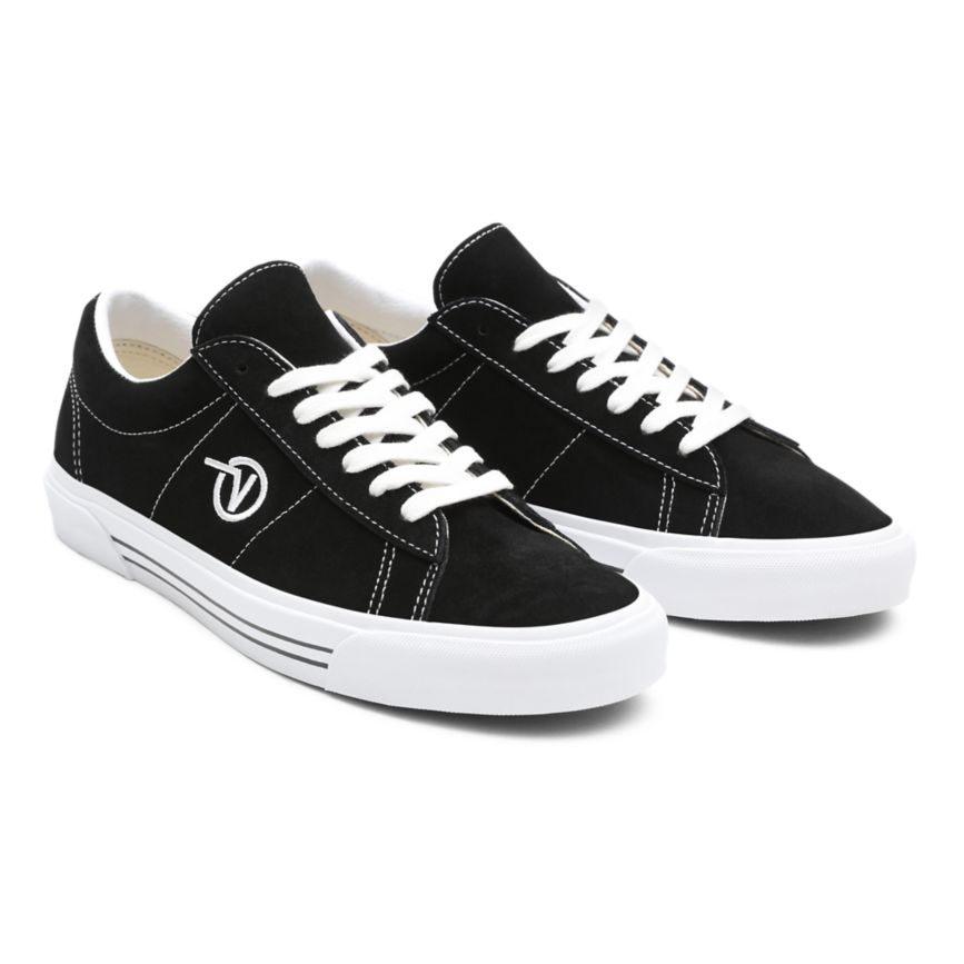 Black Vans Suede Sid Shoes | VN103T5LA94