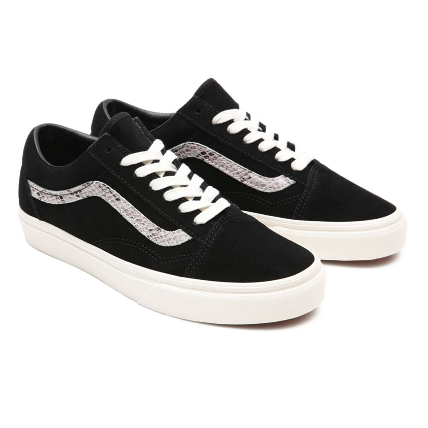 Black Vans Suede Snake Old Skool Shoes | VN775C5RE42