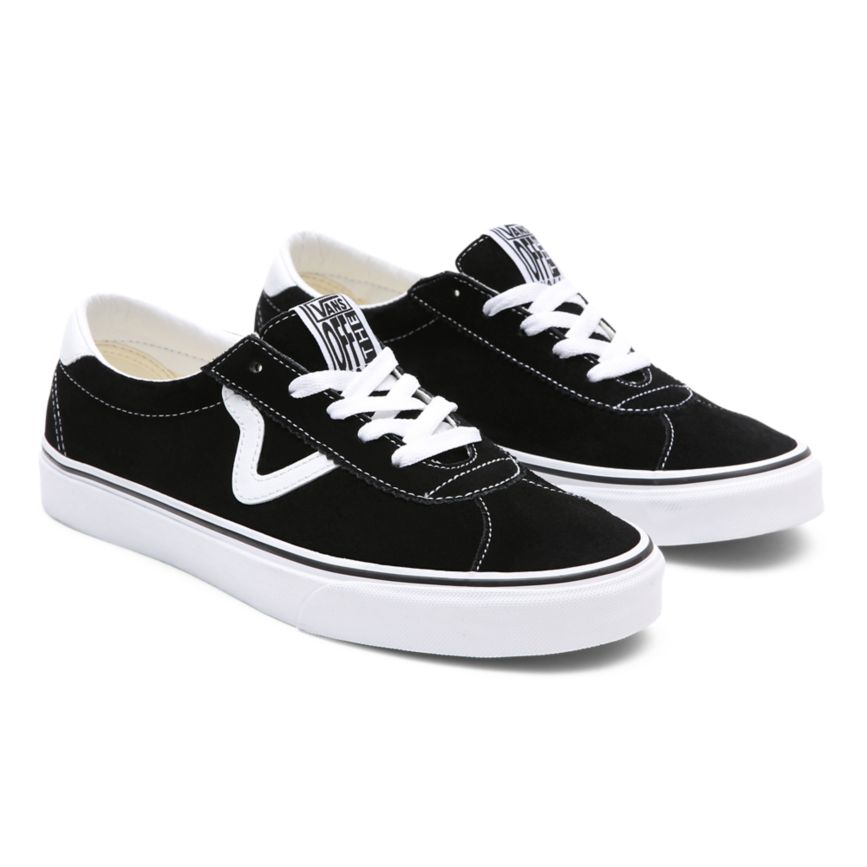 Black Vans Suede Sport Shoes | VN996A7XZ20