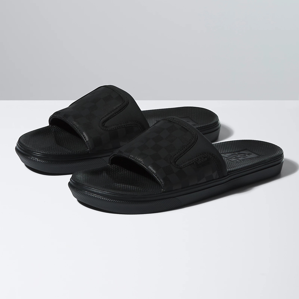 Black Vans UltraCush Slide-On | VN909R2FN43