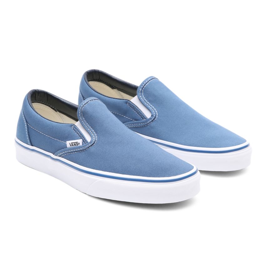 Blue Vans Classic Slip-on Shoes | VN996V5BU18