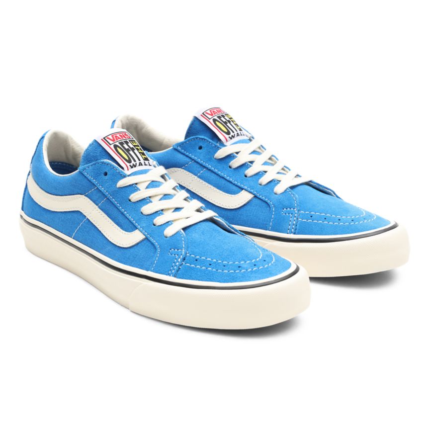 Blue Vans Salt Wash Sk8-Low Reissue SF Shoes | VN254J8ER79