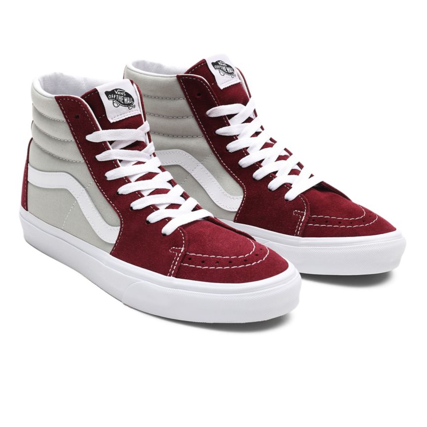 Burgundy Vans Classic Sport Sk8-Hi Shoes | VN539T0UI54