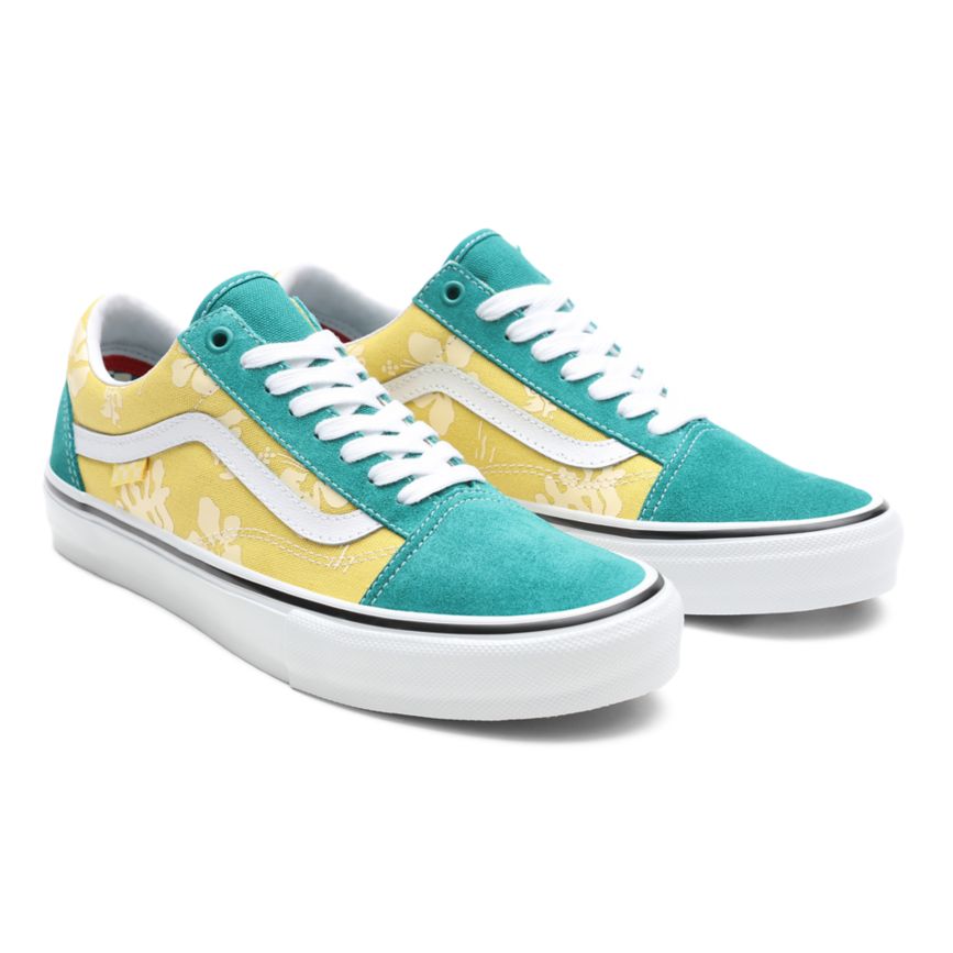 Gold Vans Skate Aloha Old Skool Shoes | VN562H3ND09