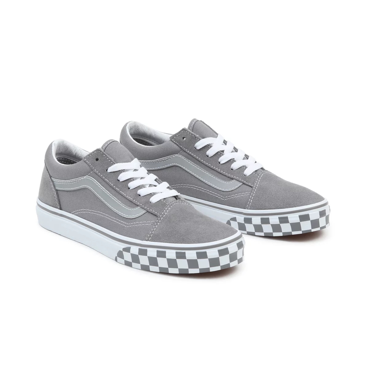 Grey Vans Reflective Sidestripe Old Skool Shoes | VN301E9NG23