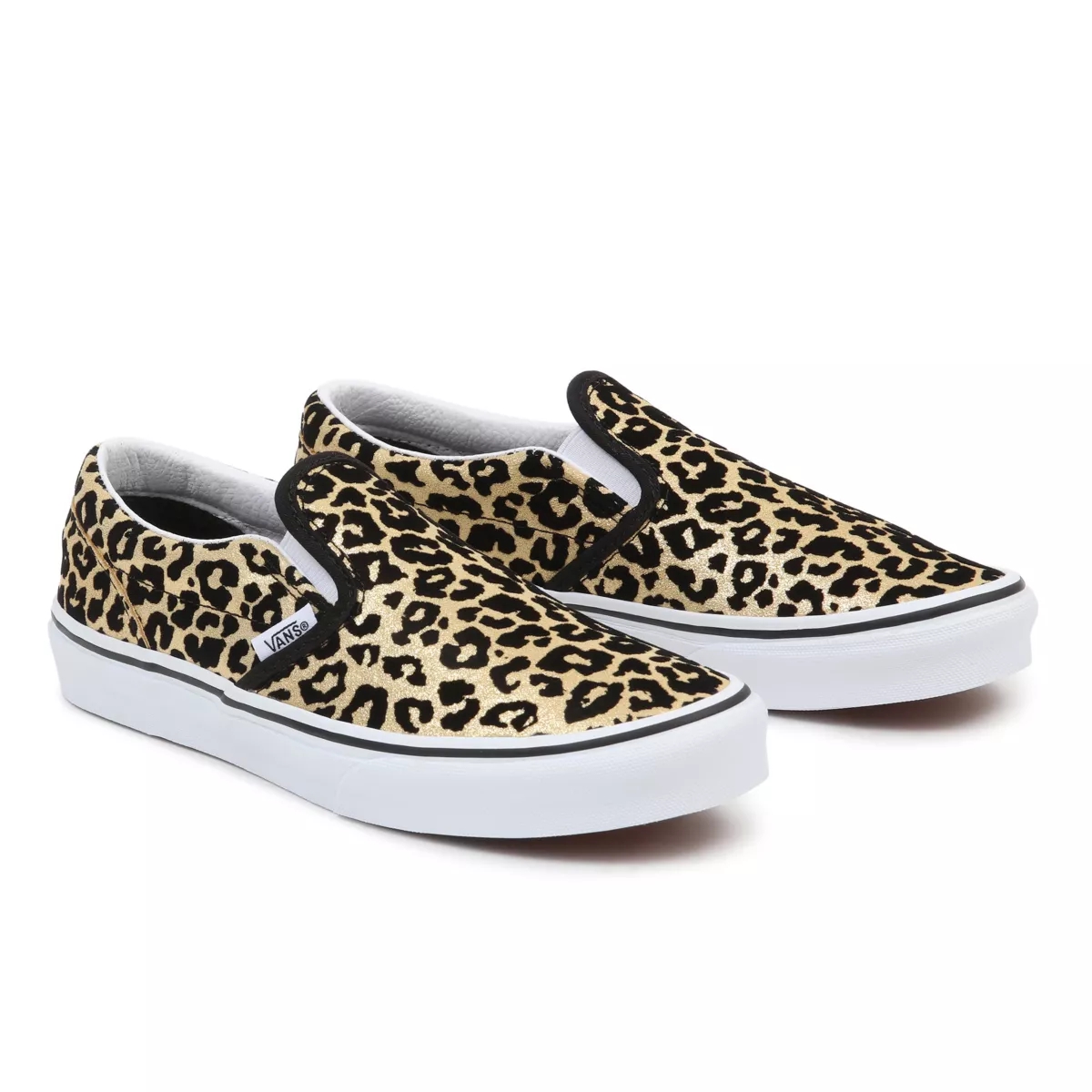 Leopard Vans Slip On Flocked Leopard Shoes | VN930T9BV79