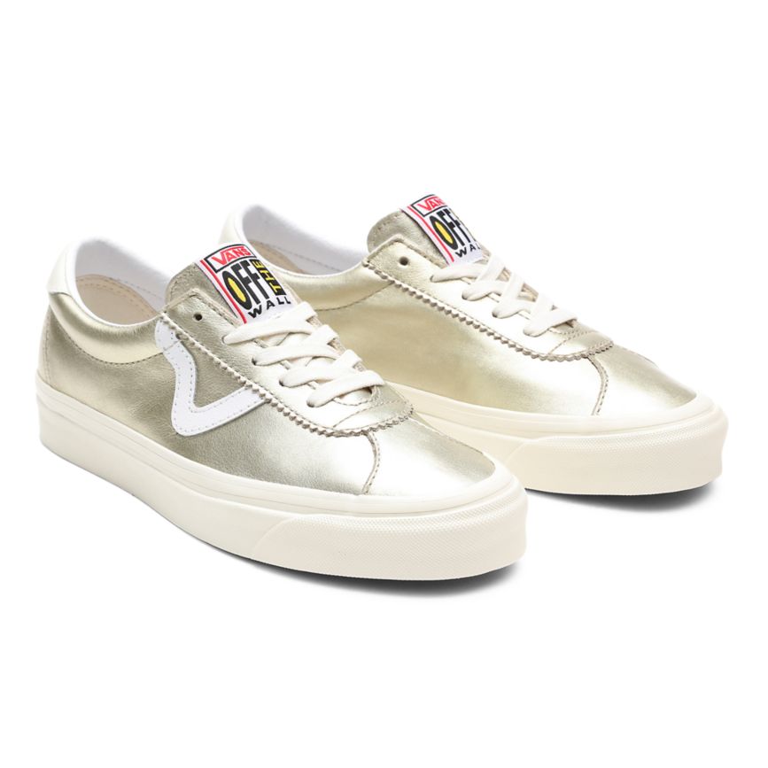 Light Gold Vans Metallic Style 73 DX Shoes | VN838E8KV70