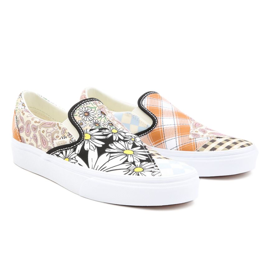 Multicolor Vans Meadow Patchwork Classic Slip-On Shoes | VN207N5ES73