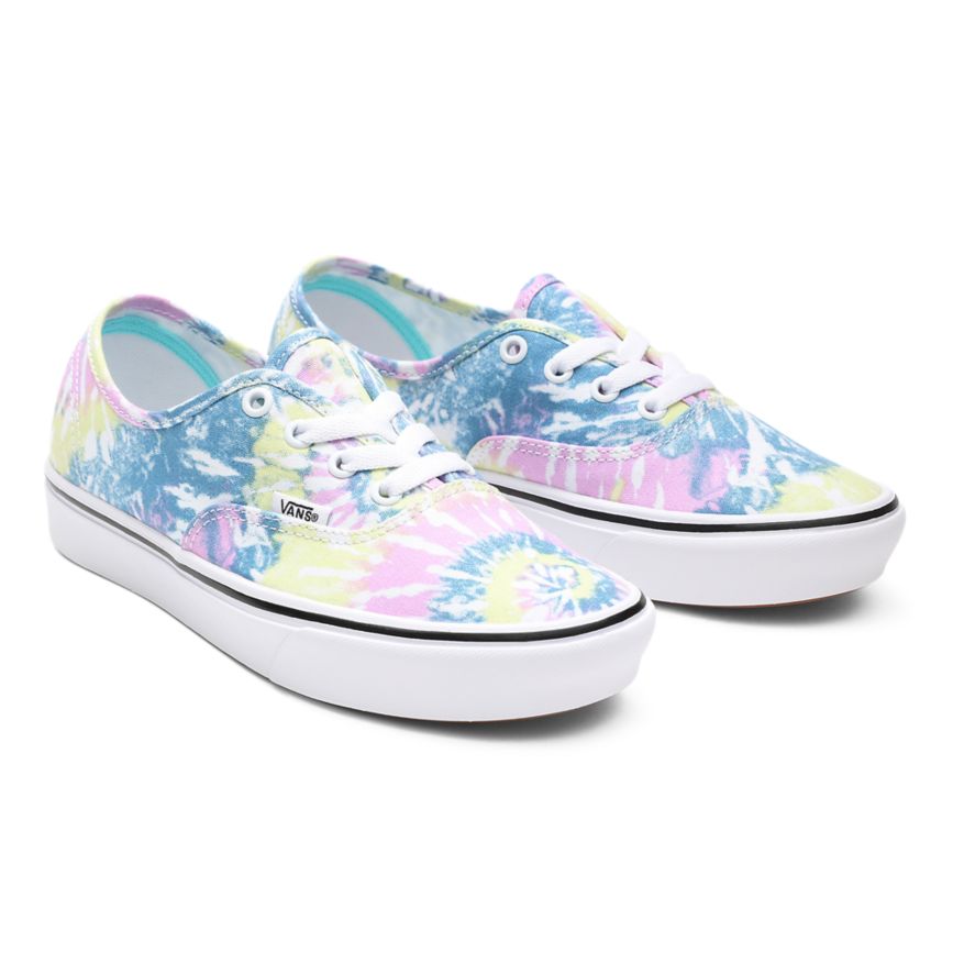 Multicolor Vans Tie Dye ComfyCush Authentic Shoes | VN994D4BE69