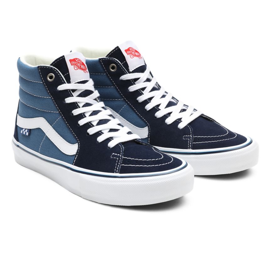 Navy Vans Skate SK8-Hi Shoes | VN935I0BG22