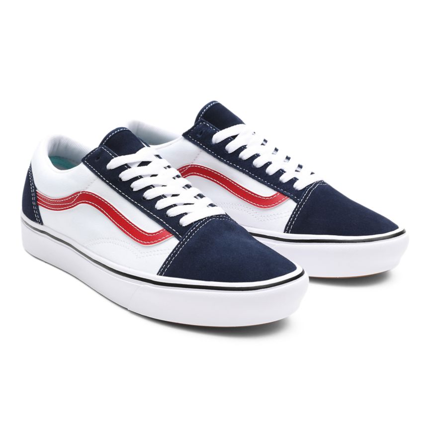 Navy Vans Tri-Tone ComfyCush Old Skool Shoes | VN857H4OR05