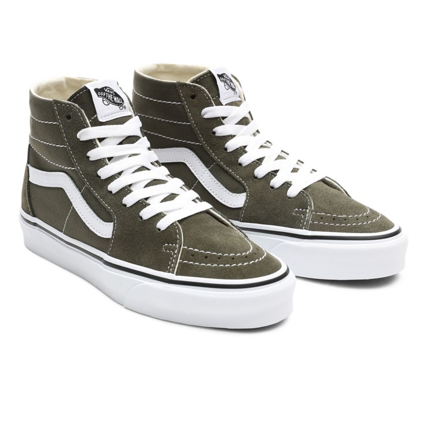 Olive Vans SK8-Hi Tapered Shoes | VN823U4FC73