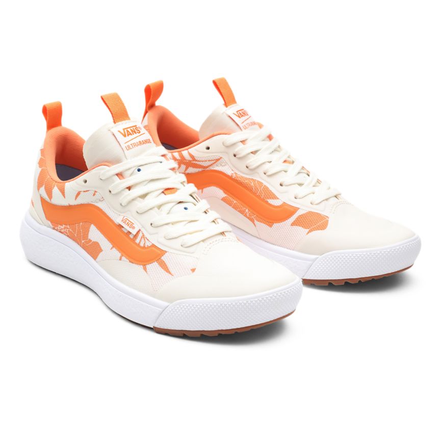 Orange Vans Island Floral UltraRange EXO Shoes | VN474C8CP95
