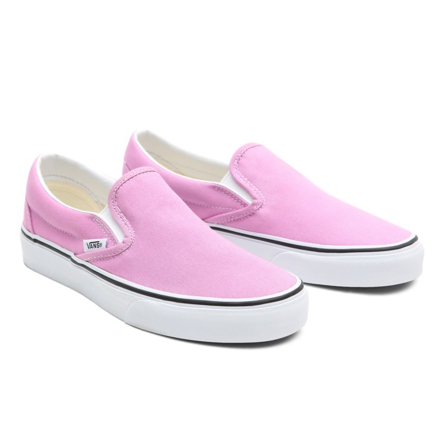 Pink Vans Classic Slip-on Shoes | VN354G7TS43