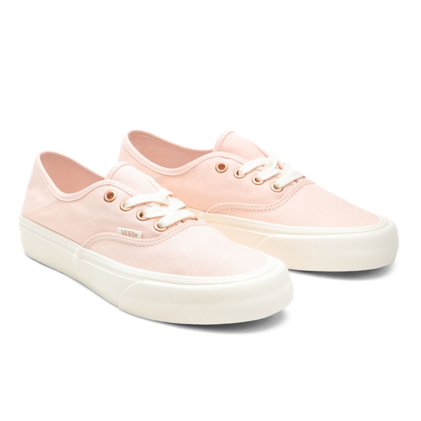 Pink Vans Metallic Stitch Authentic SF Shoes | VN846B6HK29