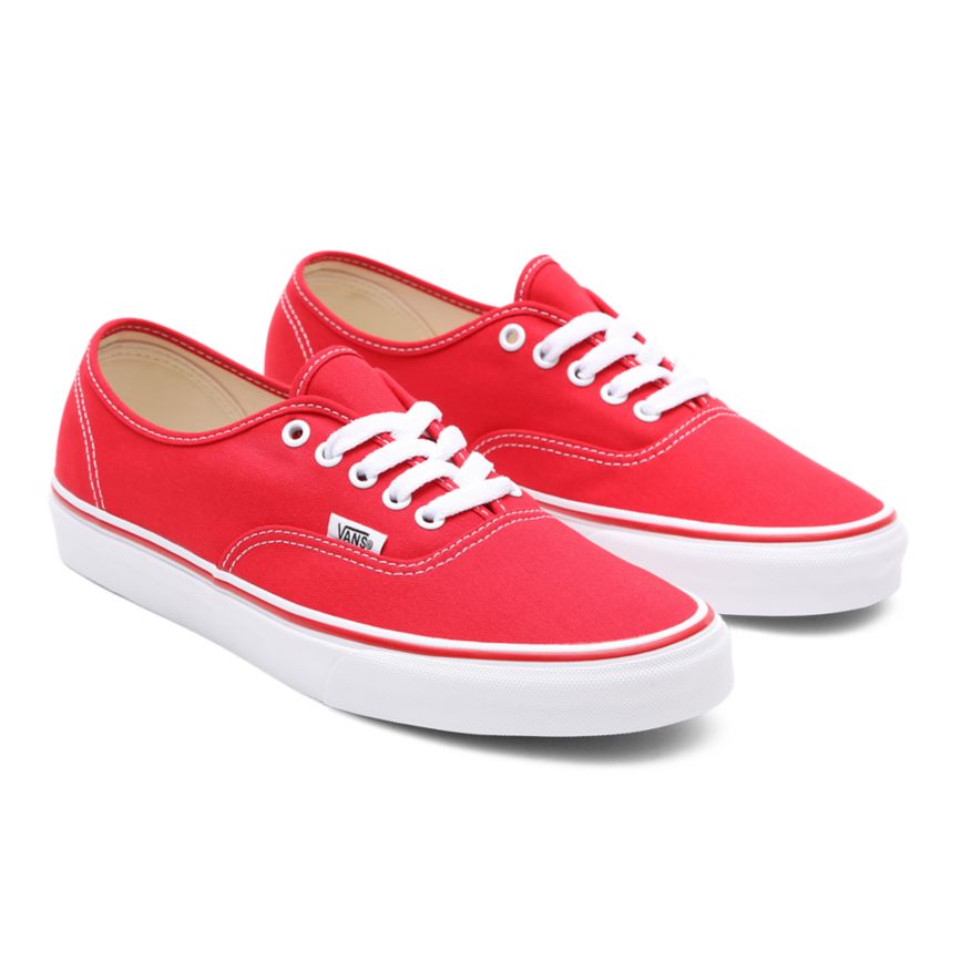 Red Vans Authentic Shoes | VN450I3OX83