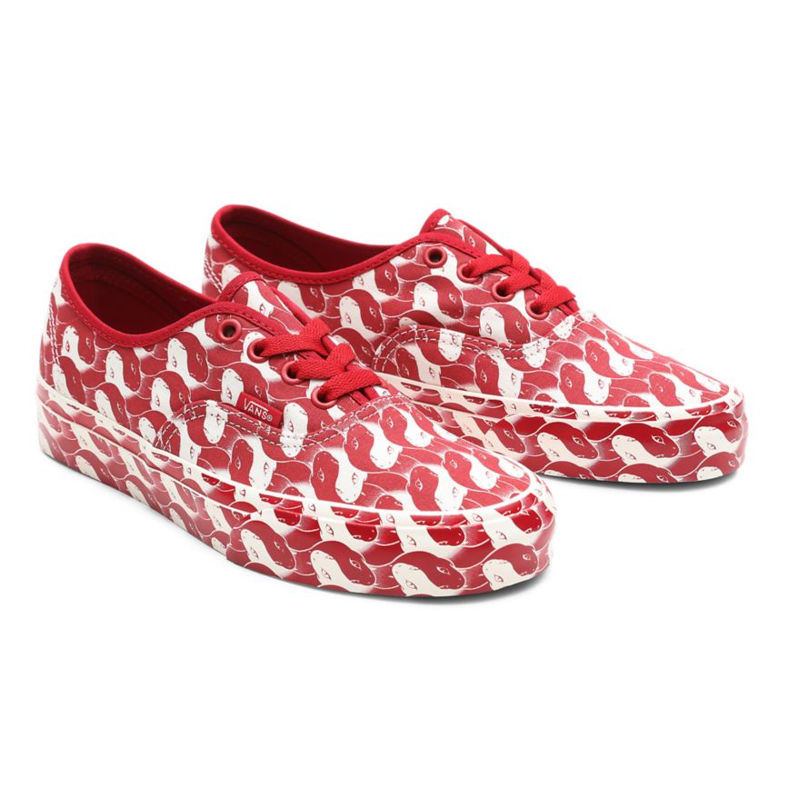 Red Vans X Opening Ceremony Authentic Shoes | VN189P1DE67