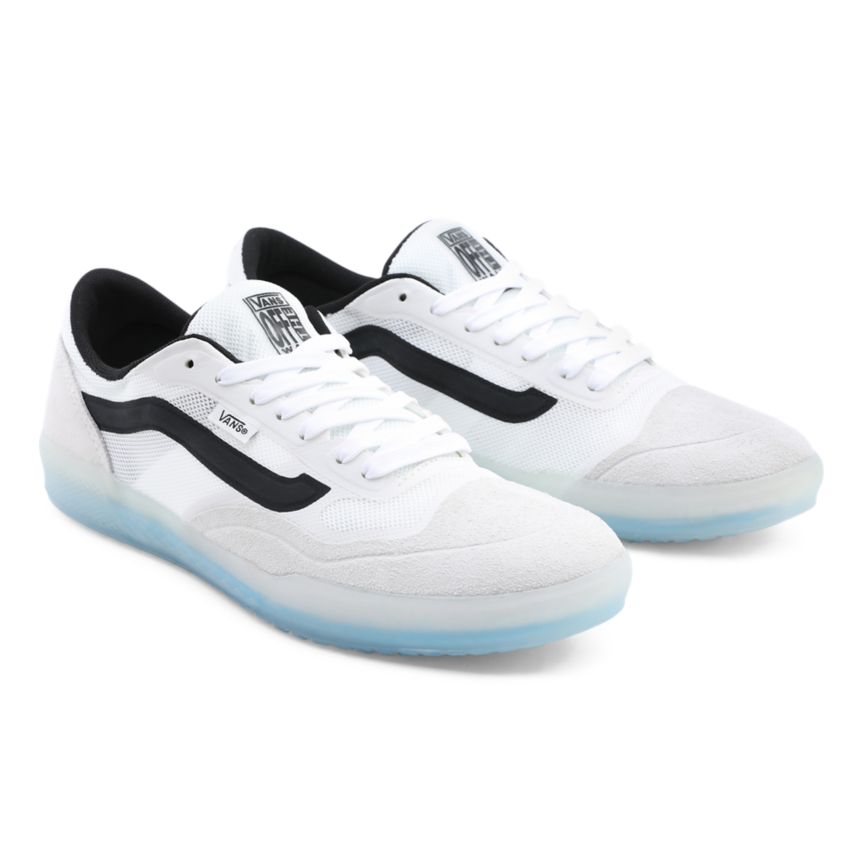 White Vans Ave Pro Shoes | VN715S5HW10