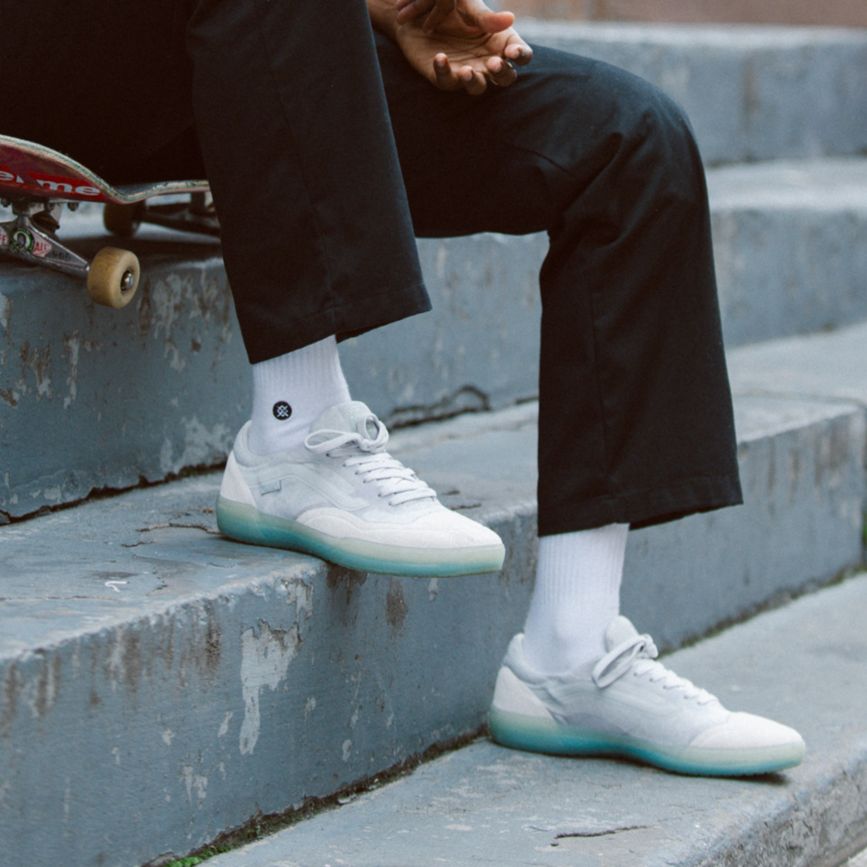 White Vans Beatrice Domond AVE Pro Shoes | VN690E8PC51